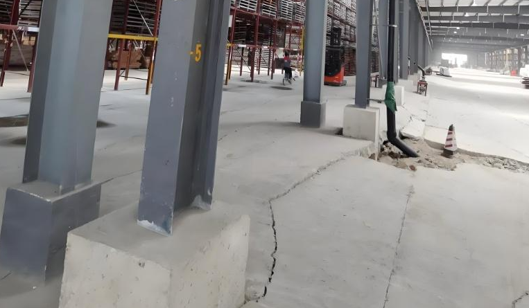 平凉厂房混凝土地面下沉原因及加固方案！